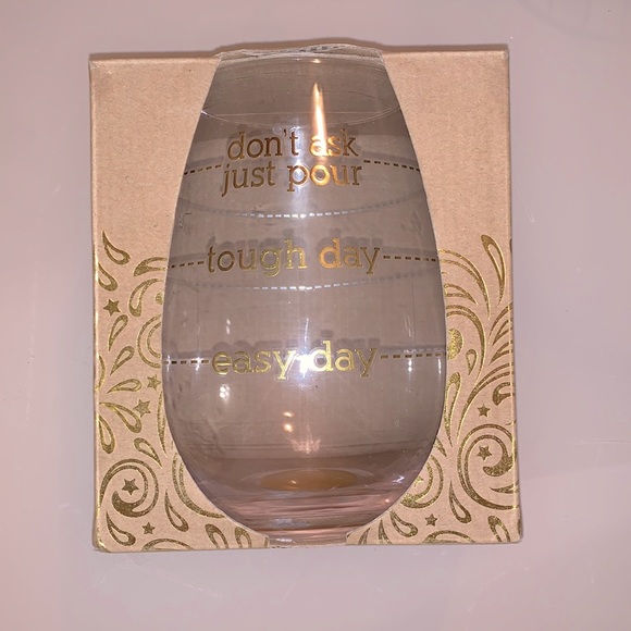 Dining Stemless Wine Glass 3oz Oversized Poshmark